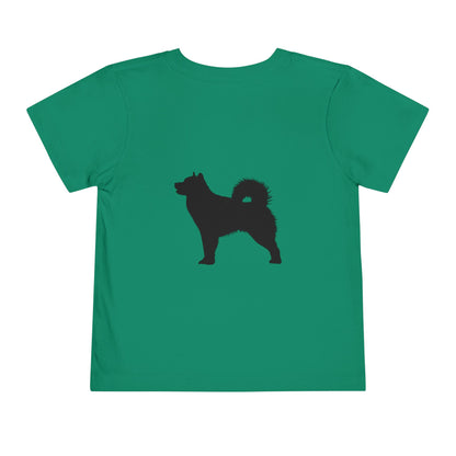 Malamute Silhouette Toddler Unisex Short Sleeve Crewneck Tee
