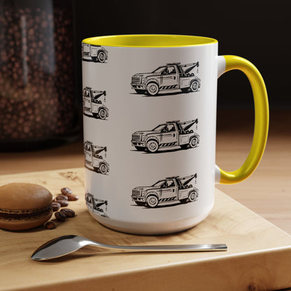 Wheel Lift Tow Truck 2-Tone Coffee Mug