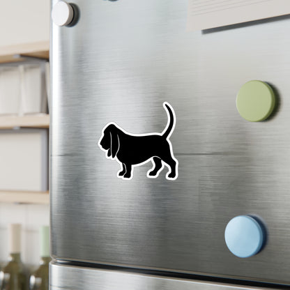 Basset Hound Silhouette Vinyl Decal