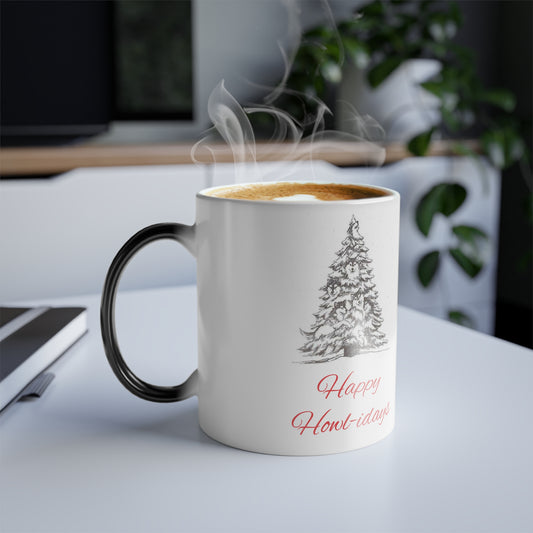 Happy Howl-idays Color Changing Mug