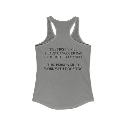 Gangster Rap Women's Racerback Tank