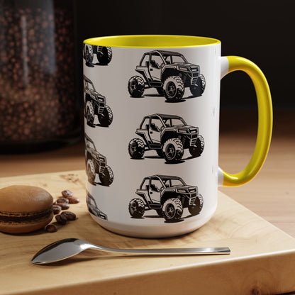 Off The Beaten Path Side By Side 2-Tone Coffee Mug