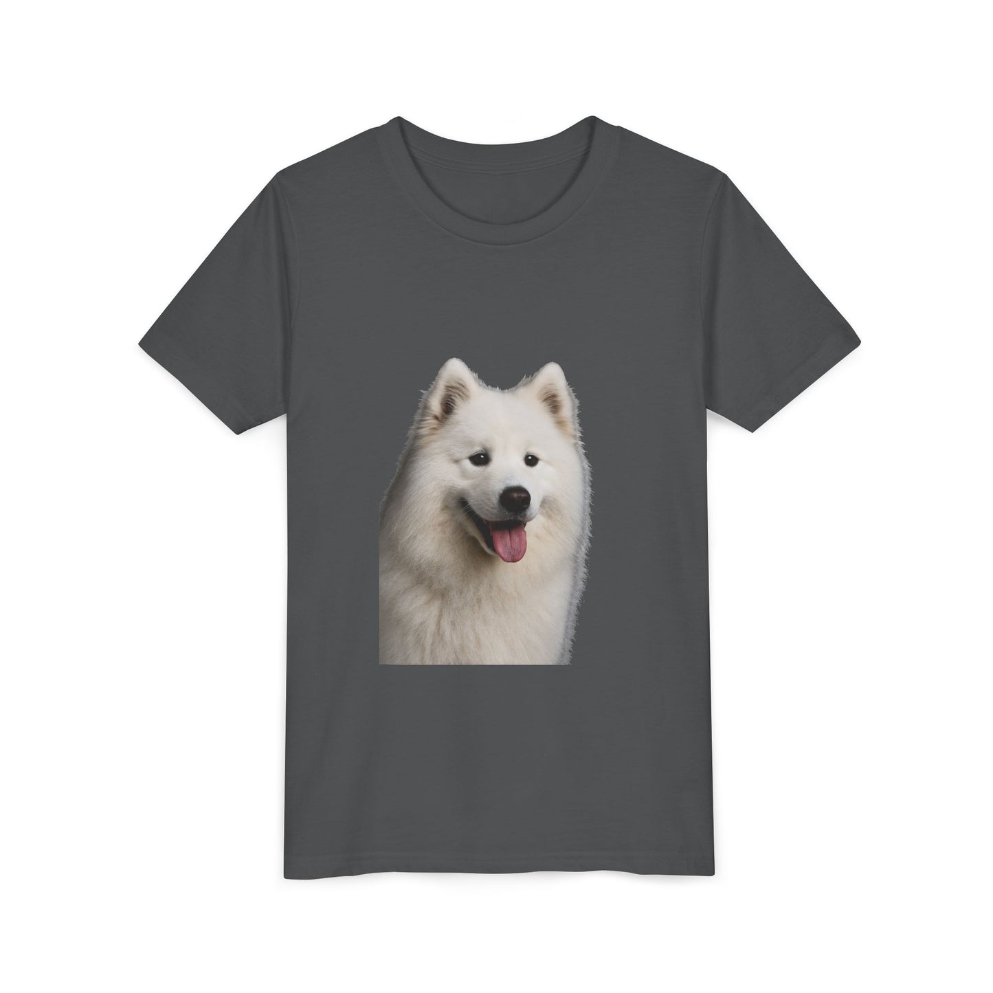 Samoyed Head Youth Unisex Short Sleeve Crewneck Tee