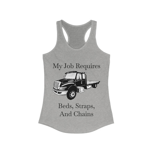 Beds, Straps, And Chains Women's Racerback Tank