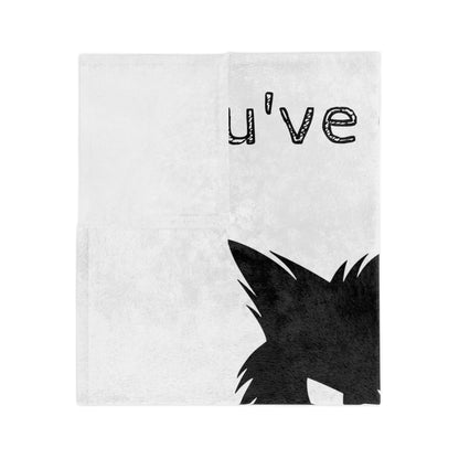 Kitten Me Velveteen Microfiber Blanket