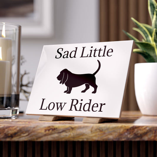 Sad Little Low Rider Ceramic Photo Tile