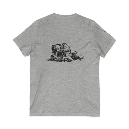 Slingin' Mud Side By Side Unisex Short Sleeve V-Neck Tee