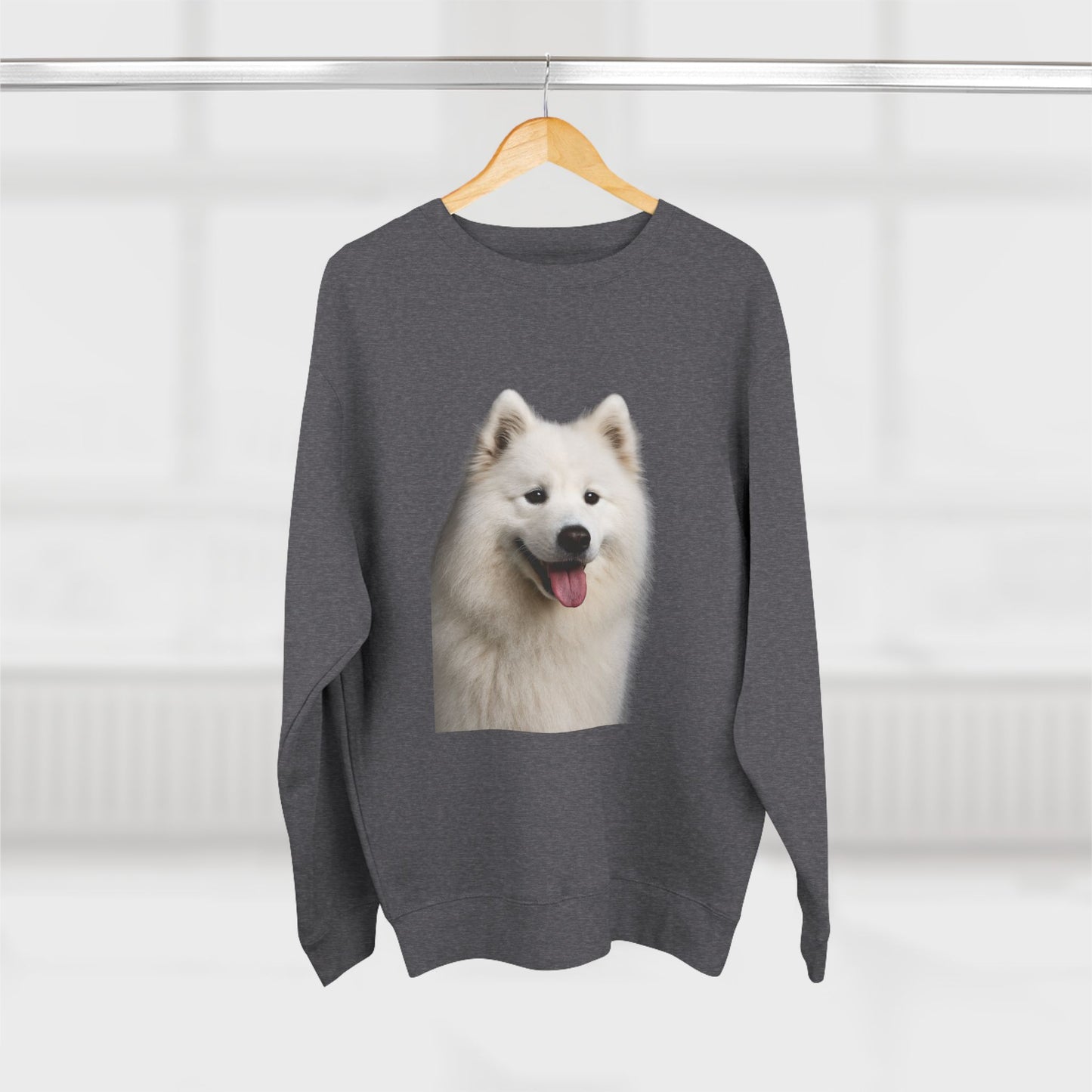Samoyed Head Unisex Crewneck Sweatshirt