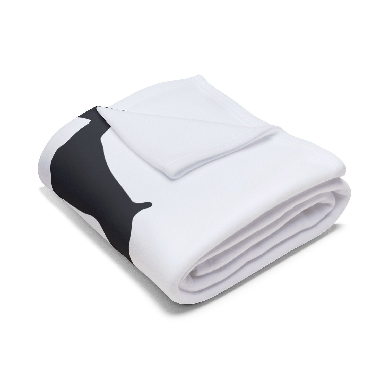 Doberman Silhouette Arctic Fleece Blanket