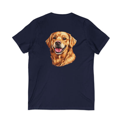 Golden Head Unisex Short Sleeve V-Neck Tee