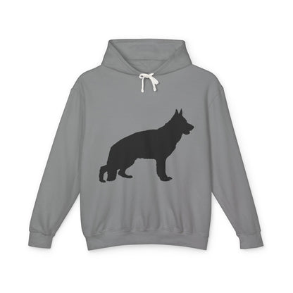 German Shepherd Silhouette Unisex Lightweight Hoodie