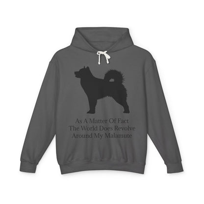 Matter Of Fact Malamute Unisex Lightweight Hoodie