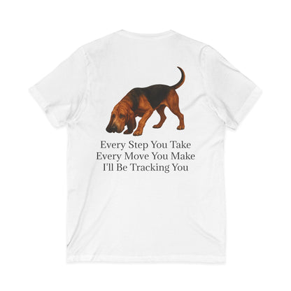 Tracking You Unisex Short Sleeve V-Neck Tee