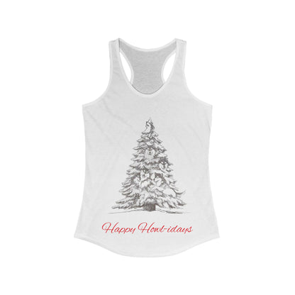 Happy Howl-idays Women's Racerback Tank