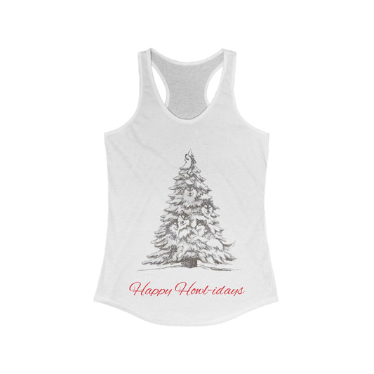Happy Howl-idays Women's Racerback Tank