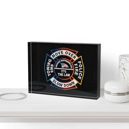 Let First Responders Live Acrylic Photo Block