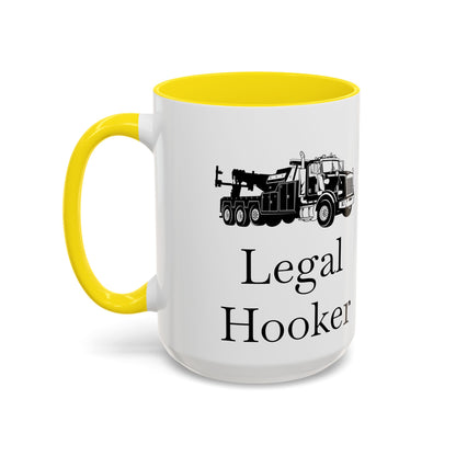 Legal H**ker Heavy Tow Truck 2-Tone Coffee Mug