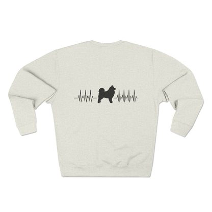 My Heart Beats For Samoyeds Unisex Crewneck Sweatshirt