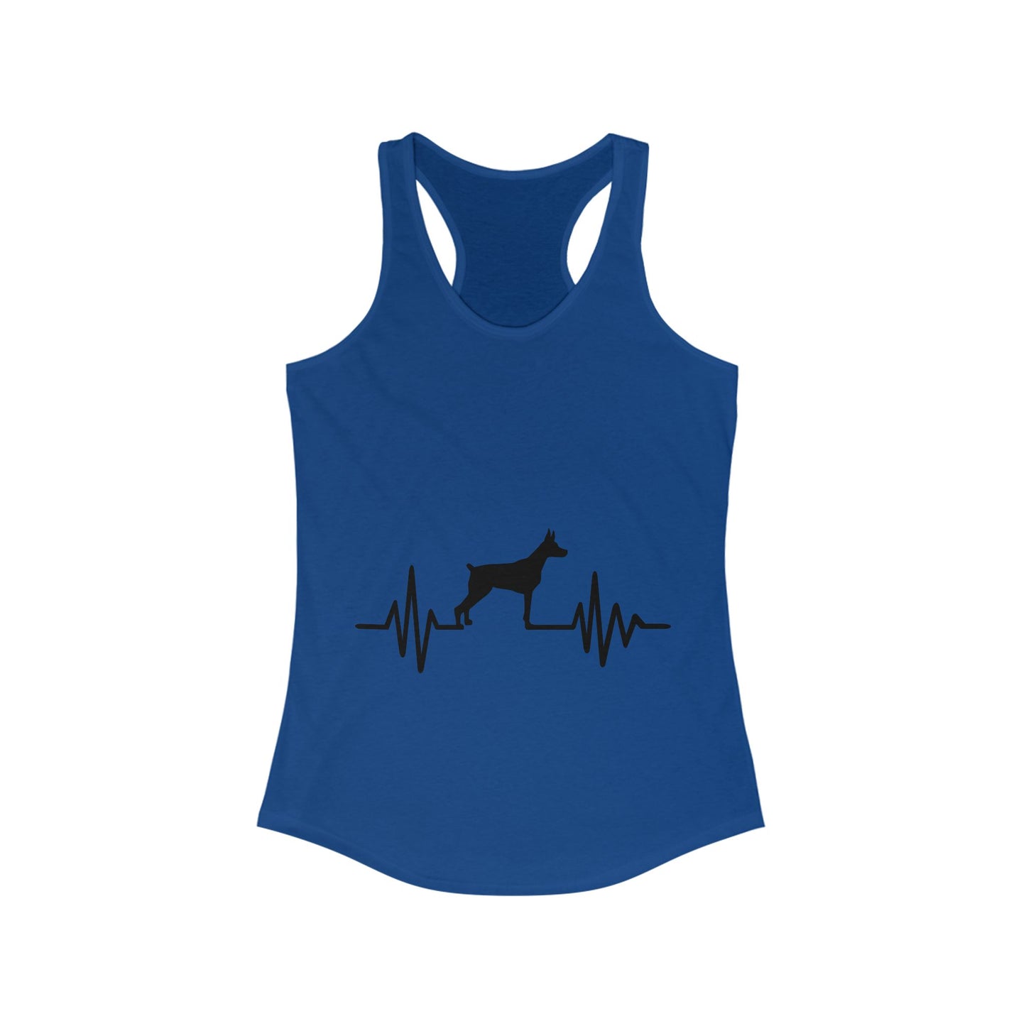 My Heart Beats For Dobermans Women's Racerback Tank