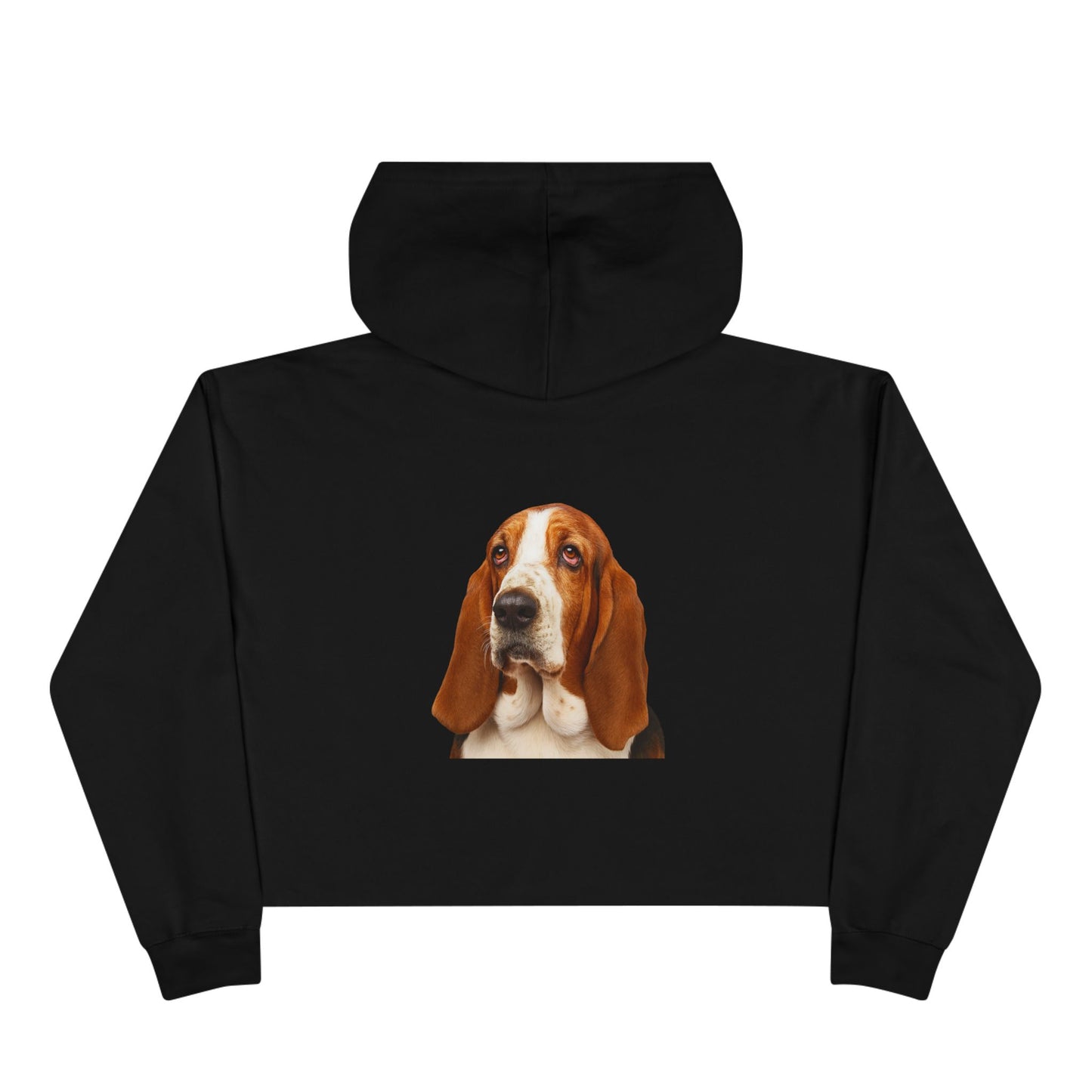 Basset Head Women's Crop Hoodie