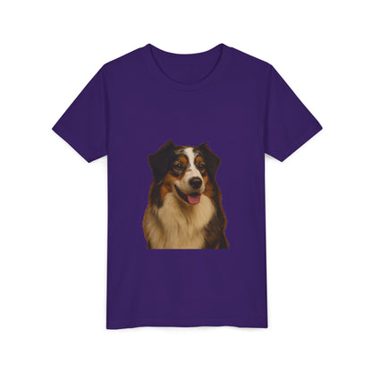 Aussie Head Youth Unisex Short Sleeve Crewneck Tee