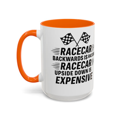 Racecar Backwards 2-Tone Coffee Mug