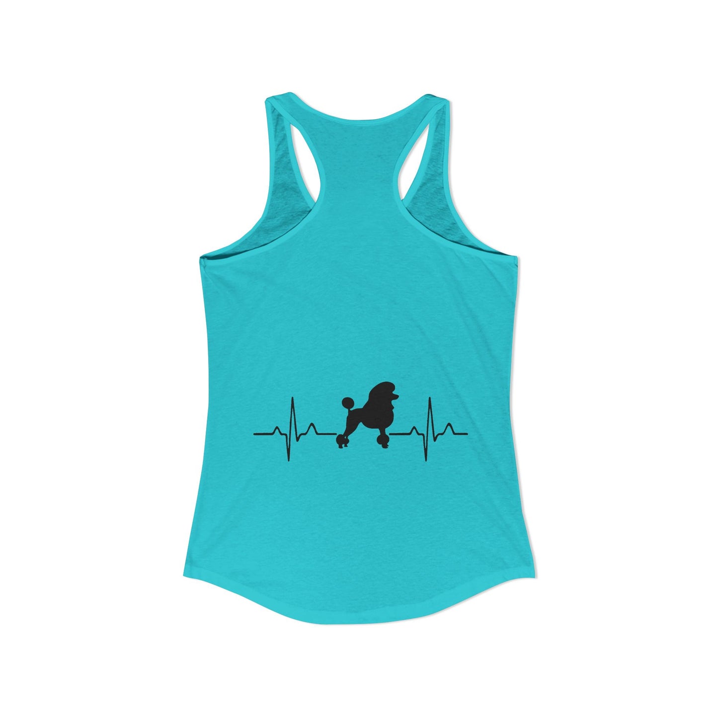 My Heart Beats For Poodles Women's Racerback Tank