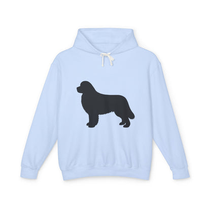 Newfie Silhouette Unisex Lightweight Hoodie