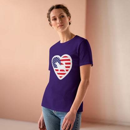 Malamute Flag Women's Short Sleeve Crewneck Tee