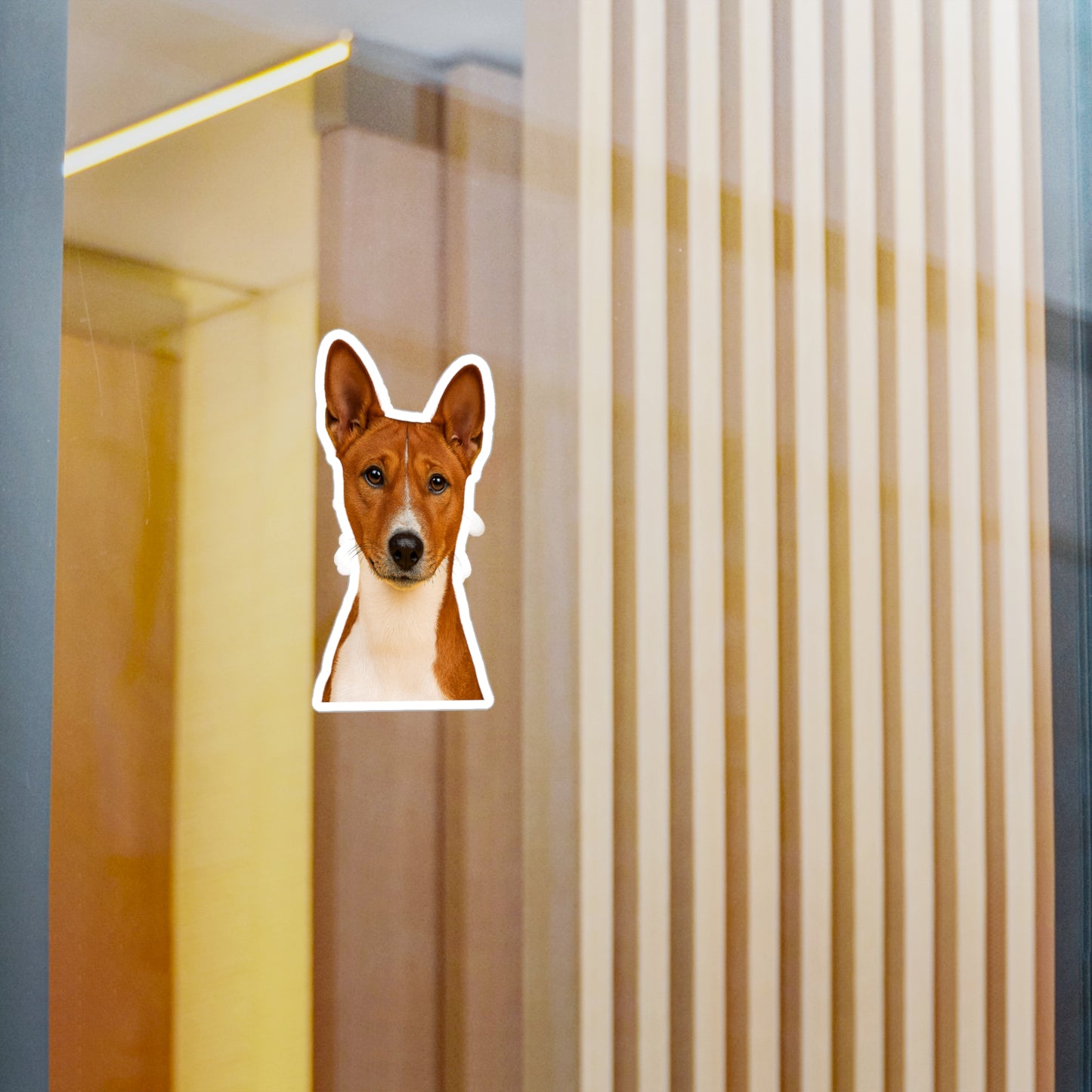 Basenji Head Vinyl Decal