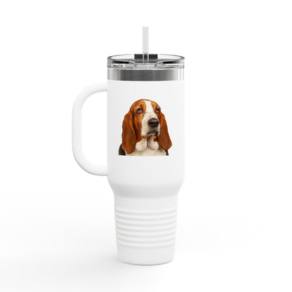 Basset Head Insulated Travel Mug