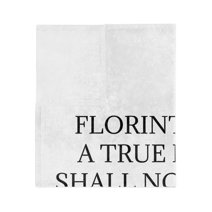 Florinthians 6:12 Velveteen Microfiber Blanket