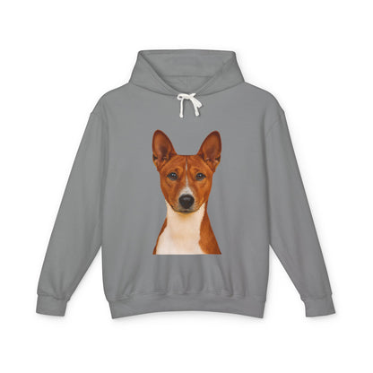 Basenji Head Unisex Lightweight Hoodie