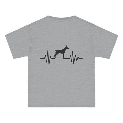 My Heart Beats For Dobermans Men's Short-Sleeve Crewneck Tee