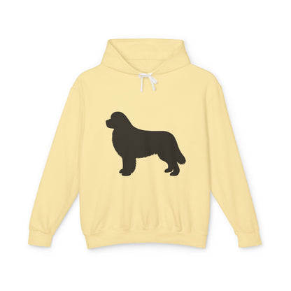 Newfie Silhouette Unisex Lightweight Hoodie