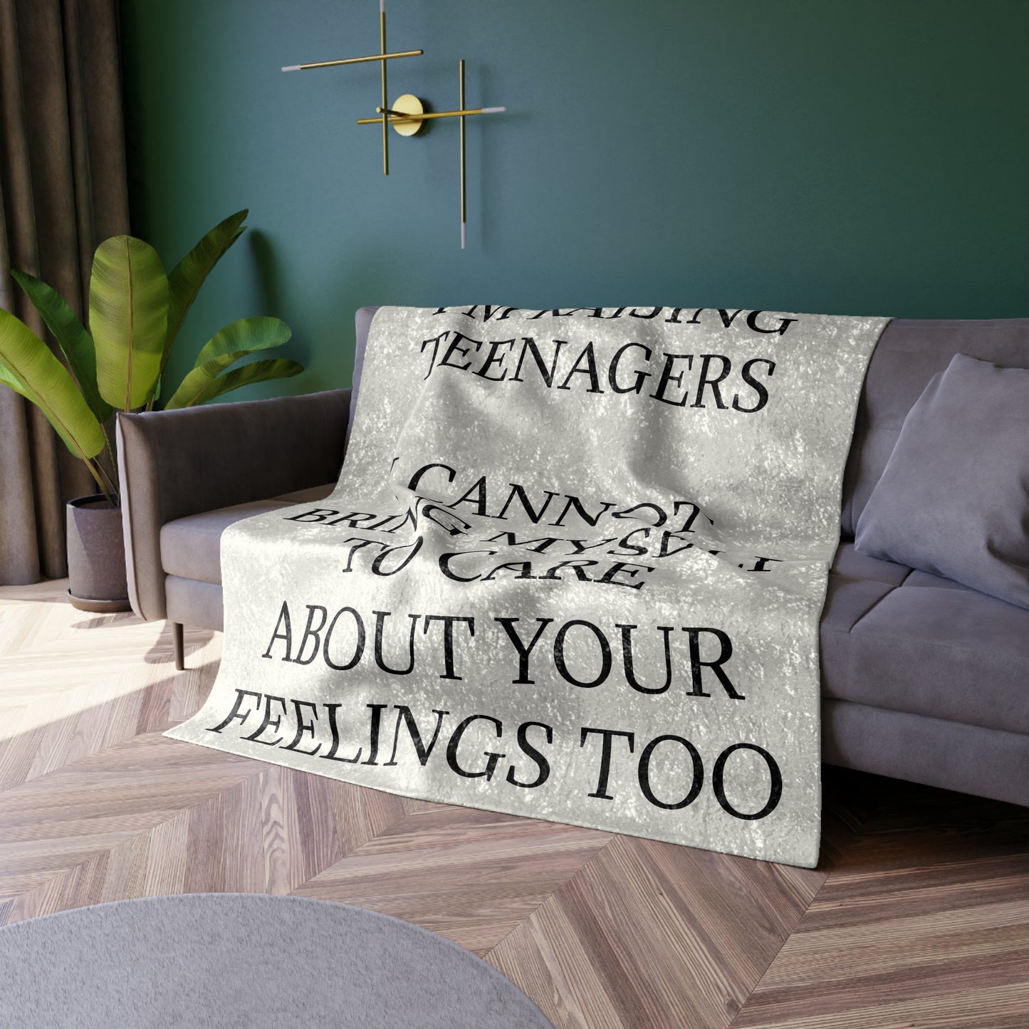 Raising Teenagers Crushed Velvet Blanket