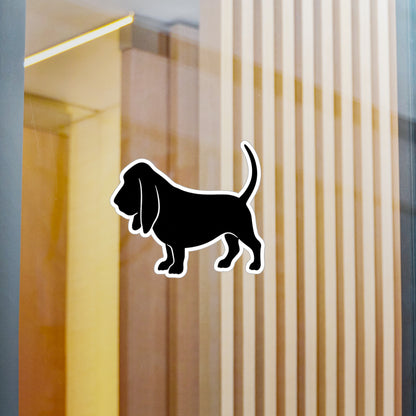 Basset Hound Silhouette Vinyl Decal