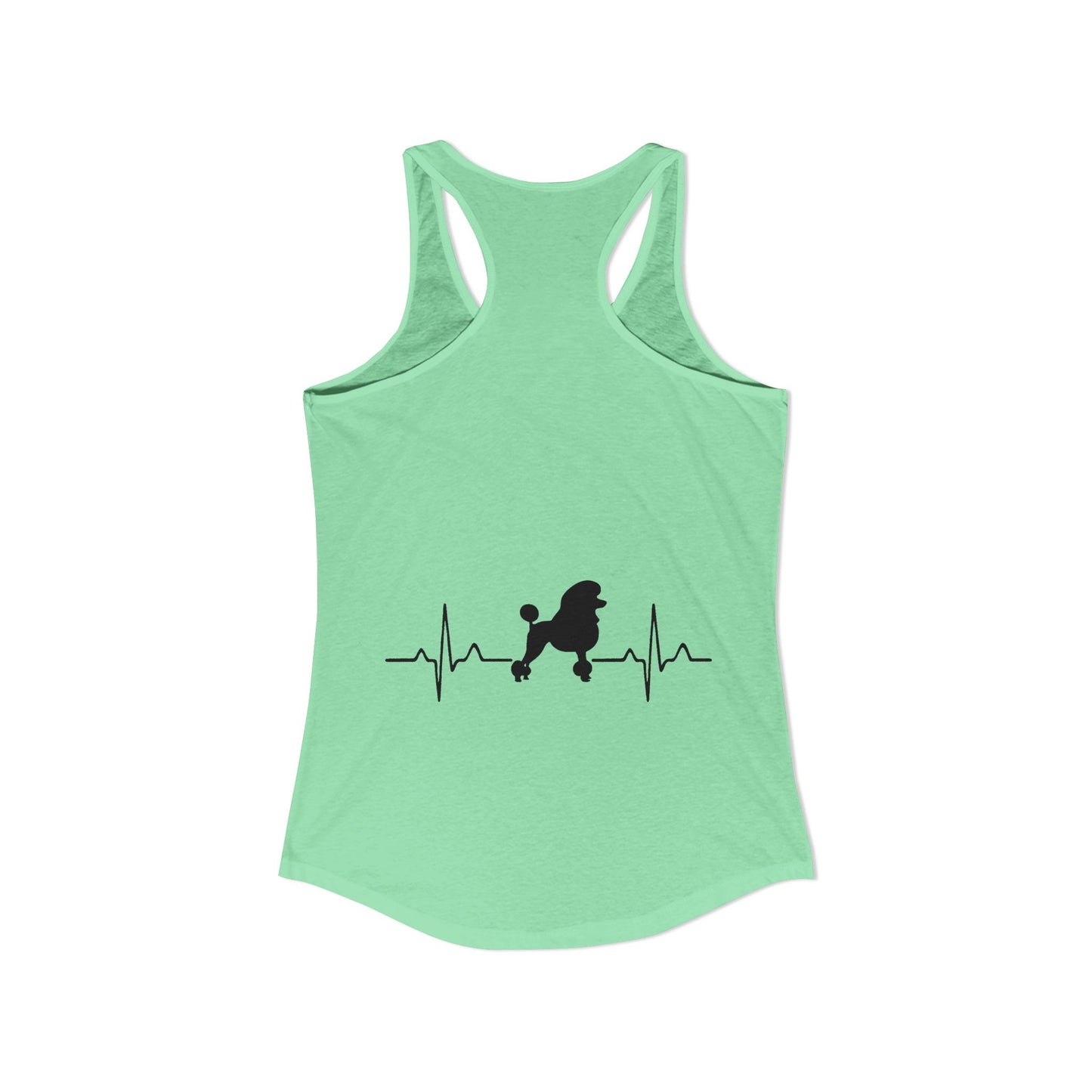 My Heart Beats For Poodles Women's Racerback Tank