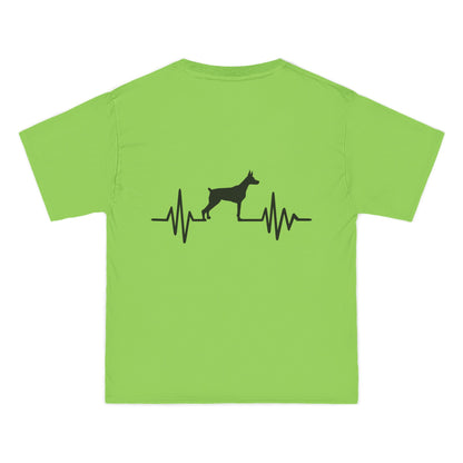 My Heart Beats For Dobermans Men's Short-Sleeve Crewneck Tee