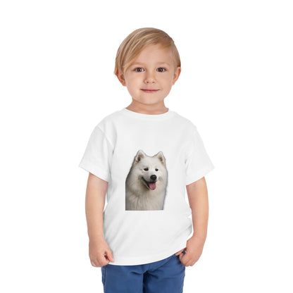 Samoyed Head Toddler Unisex Short Sleeve Crewneck Tee