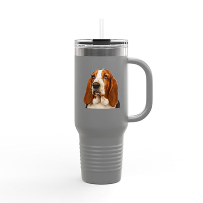 Basset Head Insulated Travel Mug