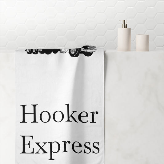 H**ker Express Heavy Tow Truck Mink-Cotton  Beach Towel