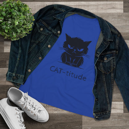 CAT-titude Women's Short Sleeve Crewneck Tee