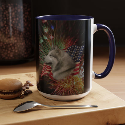 American Malamute 2-Tone Coffee Mug