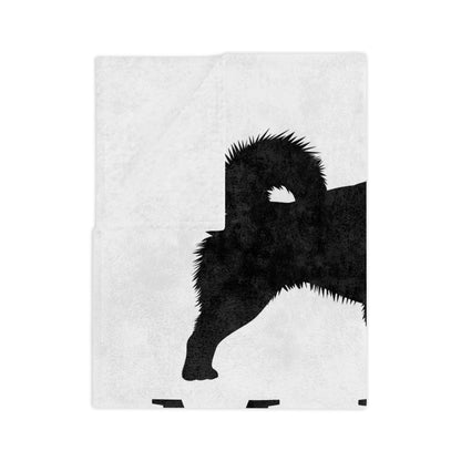 Malamute Mayhem Velveteen Microfiber Blanket