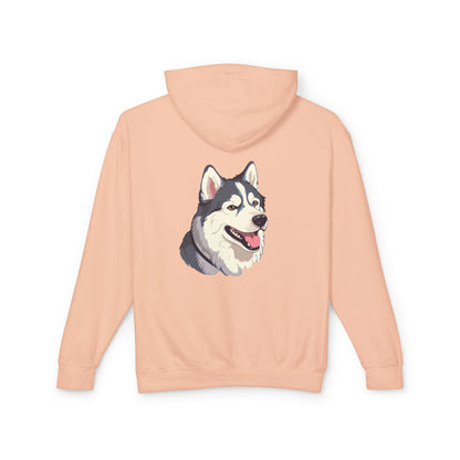 Malamute Head Unisex Lightweight Hoodie