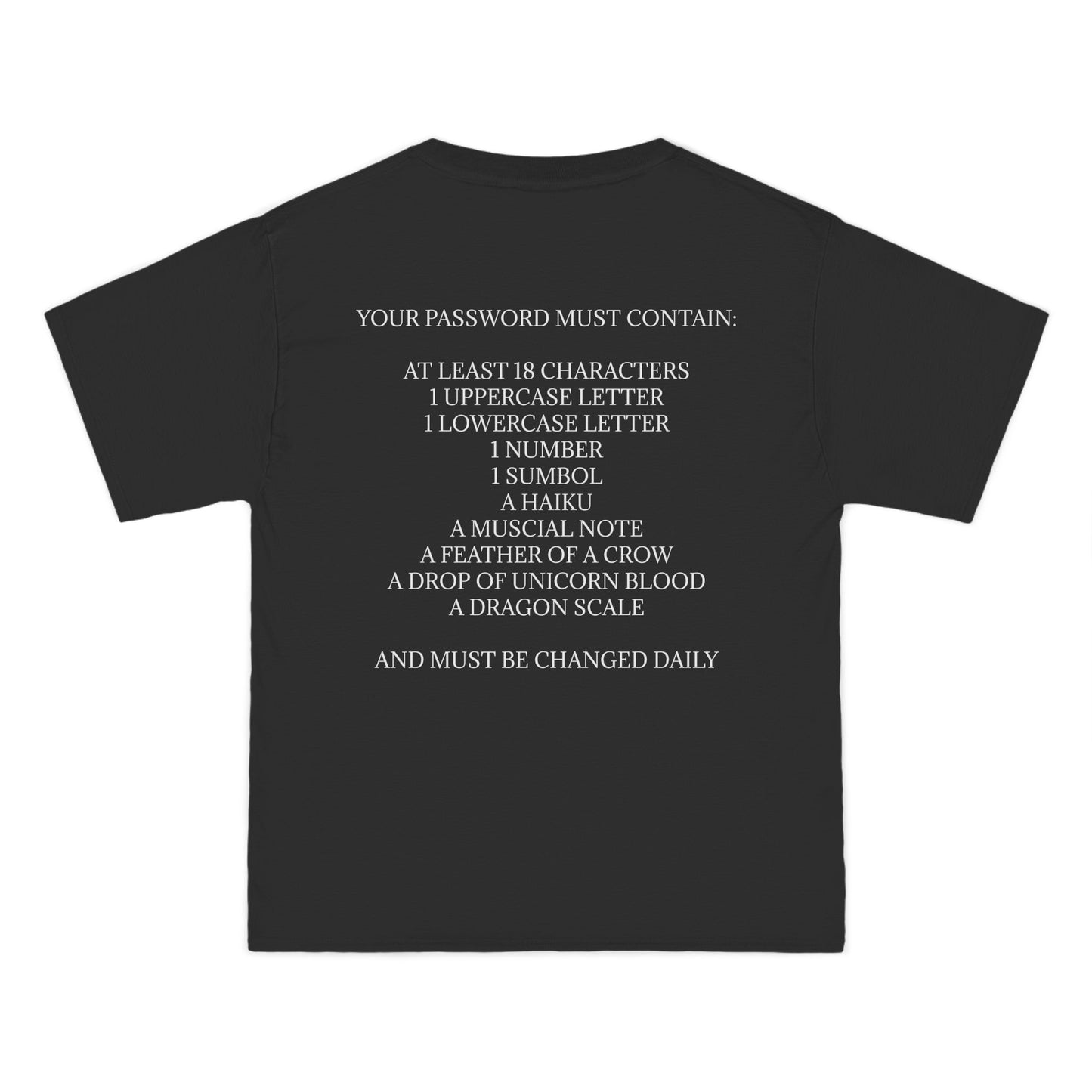 Password Men's Short-Sleeve Crewneck Tee