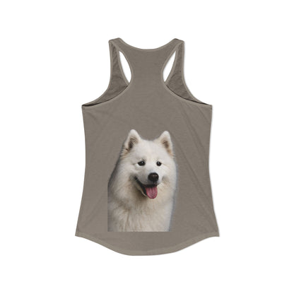 Samoyed Head Women's Racerback Tank
