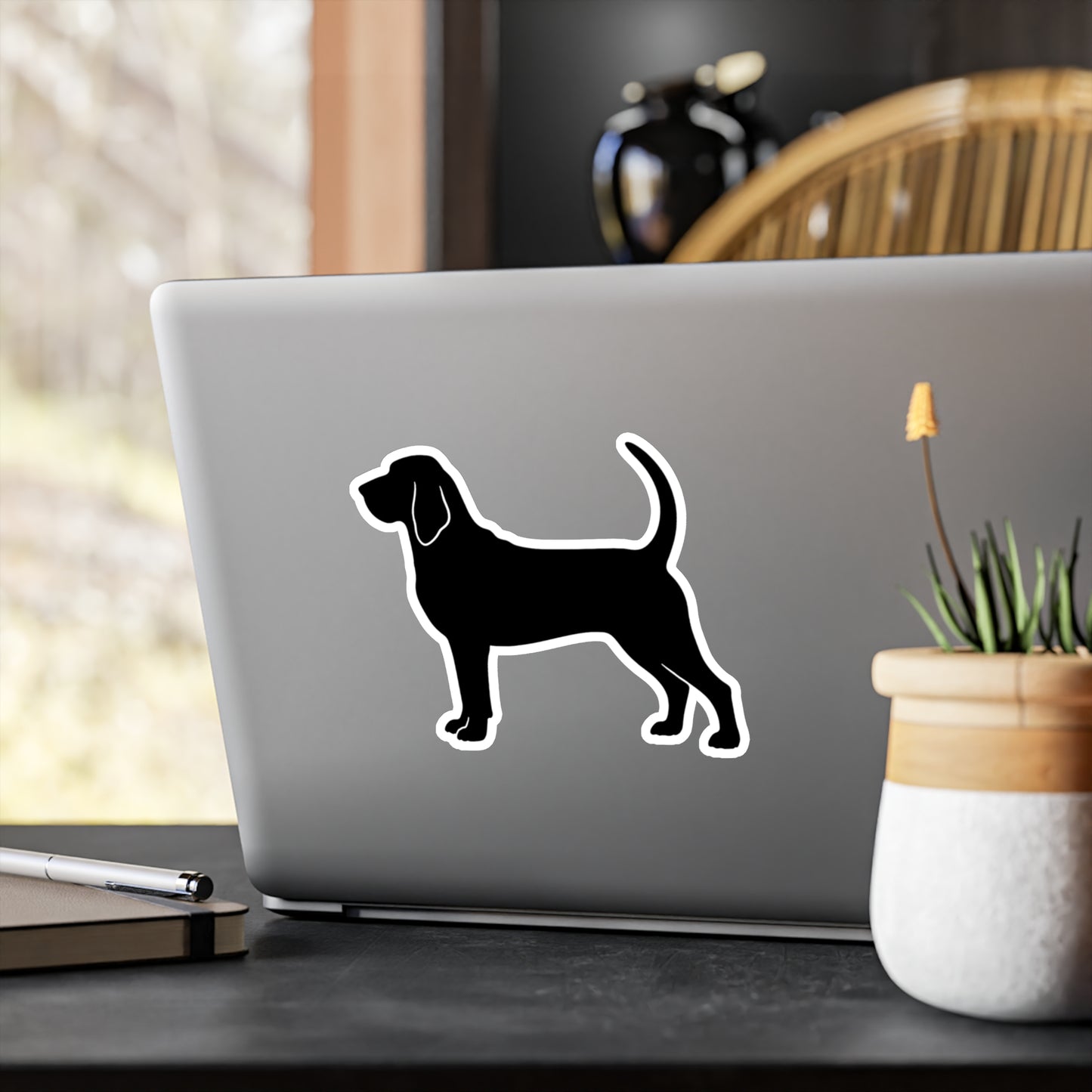 Bloodhound Silhouette Vinyl Decal
