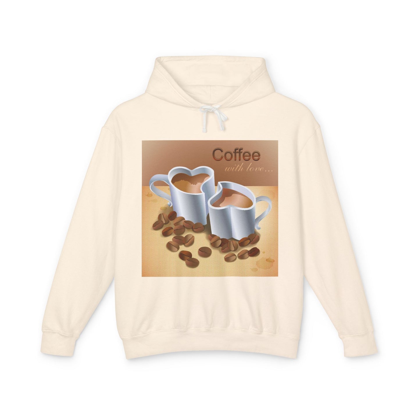 Coffee With Love Unisex Lightweight Hoodie